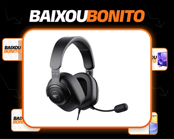 Fone Headset Gamer HAVIT H2230d P2 P3 3,5MM Microfone Removível Consoles PC Preto