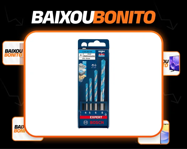 Jogo De Brocas Multiconstruction 4, 5, 6, 8 Mm Maquifer