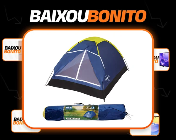 Barraca Camping Iglu Para 2 Pessoas Azul - Mor