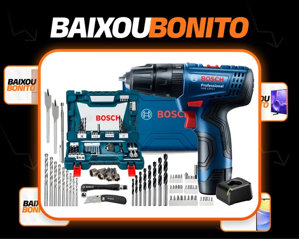 Furadeira E Parafusadeira 12v Gsb 120li E Maleta Bosch Azul 127/220v 60hz