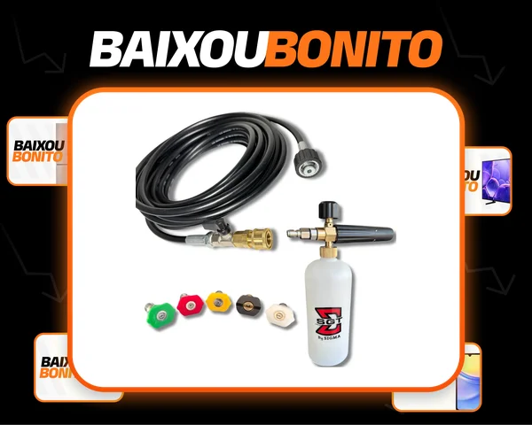 Snow Foam Bicos Coloridos 10m Mangueira Lavadora Karcher K2