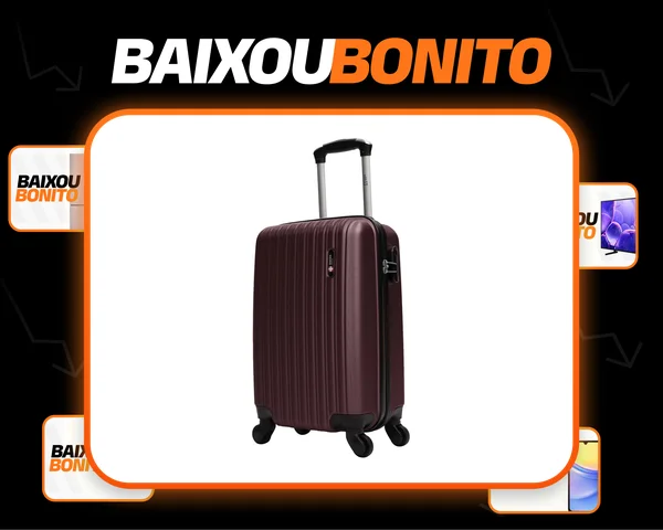 Mala Pequena De Bordo Londres 4 Rodas Swiss Move Vinho