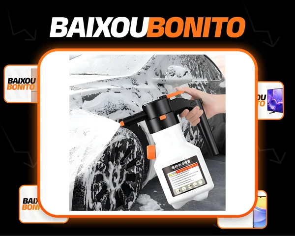 Pulverizador De Espuma À Bateria Alta Pressão Snow Foam Branco