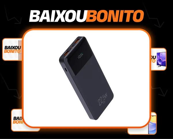 Power Bank Carregador Portátil 10.200mah Turbo Preto ELG