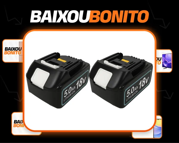 Kit 2 Baterias Makita Compatível 18v 5ah - Alta Performance