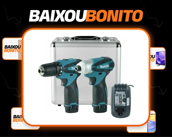 Kit Parafusadeira Furadeira 2 Bat. Lct204 Makita