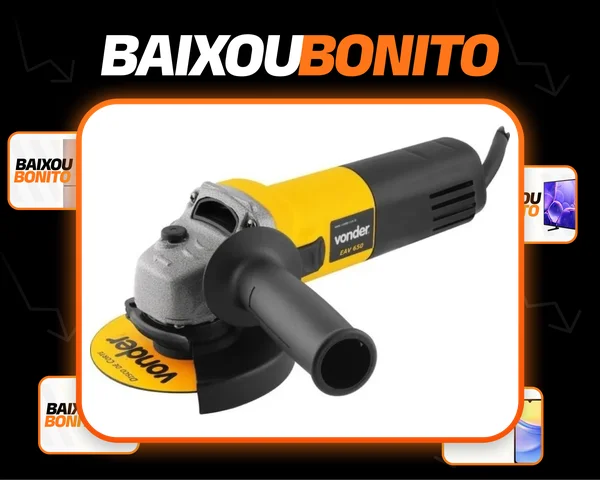 Esmerilhadeira Angular Vonder Eav 650 50hz/60hz Cor Amarelo Frequência 50 Hz/60 Hz
