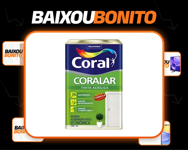 Tinta Coralar Anti Mofo Acrilica Coral Escolha Sua Cor!!