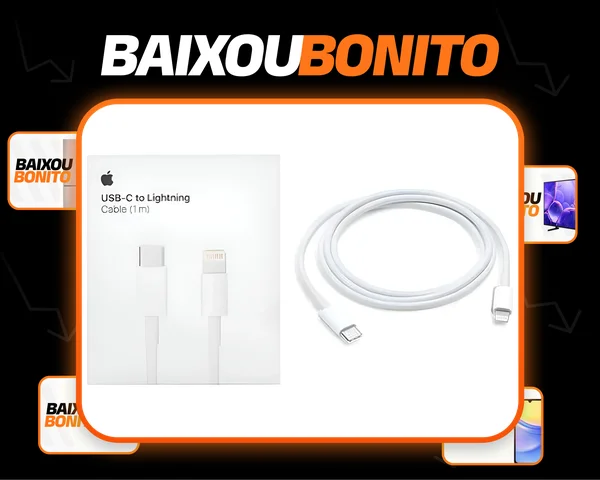 Cabo De Carregamento Iphone Original Apple Usb-c Lightning Branco