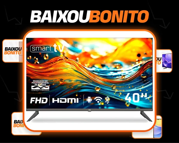 Smart Tv Hq 40 Full Hd Android 12 Slim Hqs40nkhm