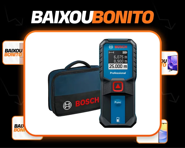 Trena A Laser Profissional Digital Medidor De Distancia Trena Laser Com Bolsa Alcance De 25m Glm 2523 Bosch