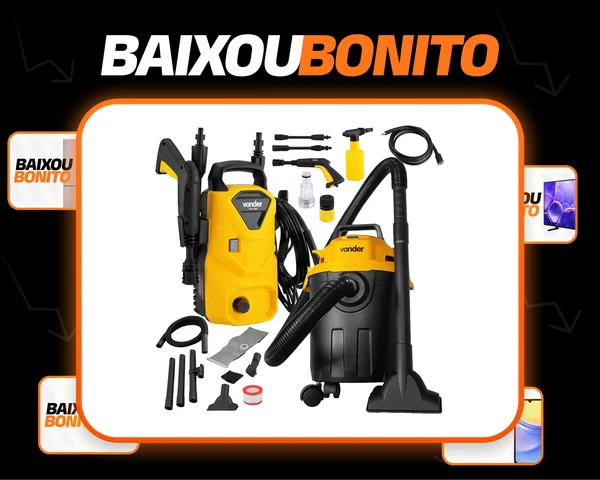 Lavadora Alta Pressão Potente 1200w Aspirador Pó Água Vonder