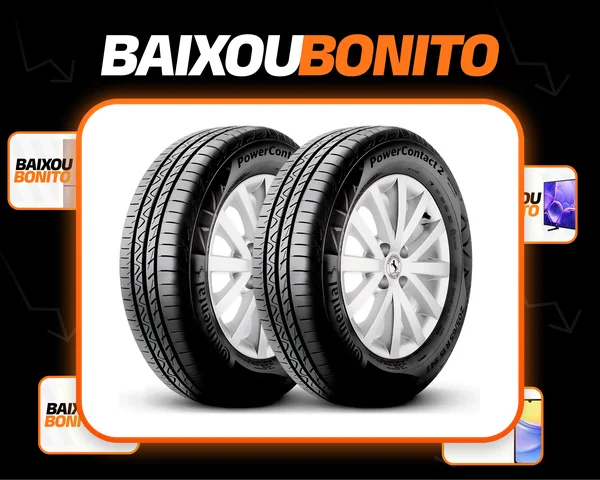 Kit 2 Pneus 175/65R14 Continental PowerContact 2 82T Aro 14