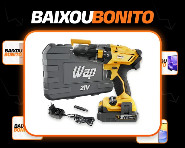 Parafusadeira e Furadeira de Impacto 3/8" WAP K21 ID02 2000 mAh