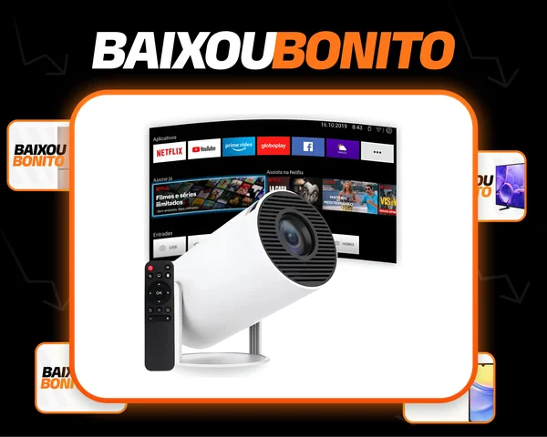 Projetor Portátil 4k Hd Android 11.0 Smart Wifi 5g Bluetooth