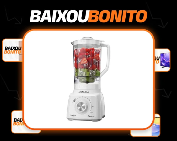 Liquidificador Turbo Power Mondial 550W L-99 WG