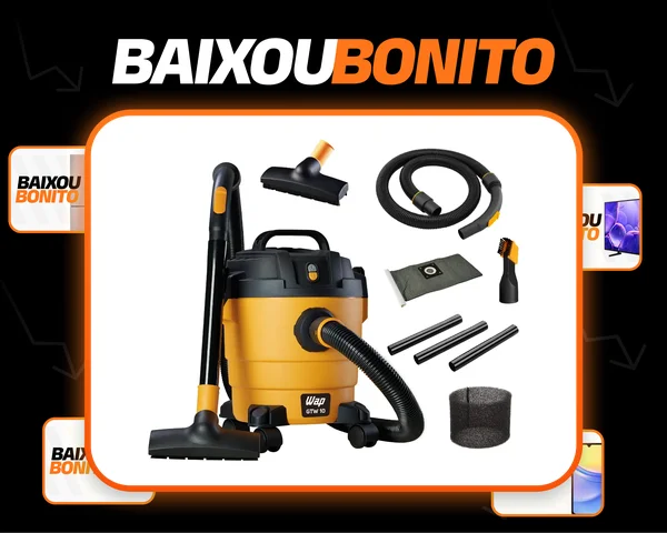 Aspirador de Pó e Água WAP GTW 10 1400W de Potência com Bocal de Sopro