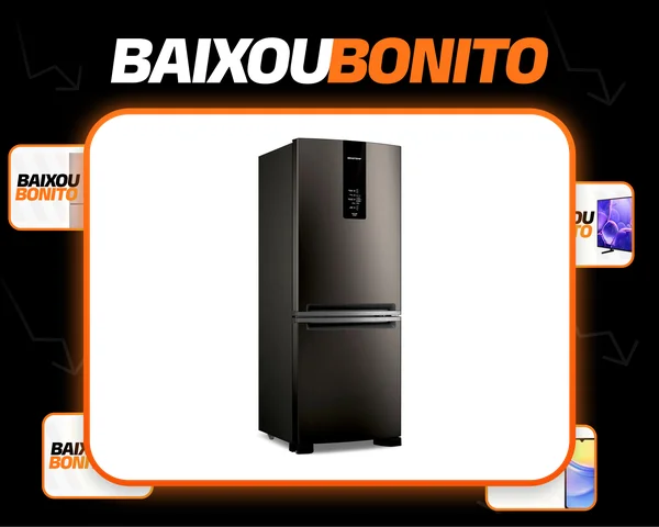 Geladeira Brastemp Ff Inverse 447l Black Inox - Bre57fe