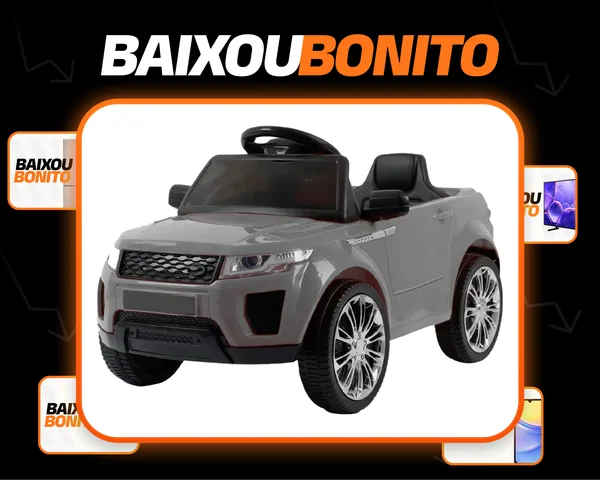 Carro Elétrico Infantil Land Rover - Zippy Toys - Cinza