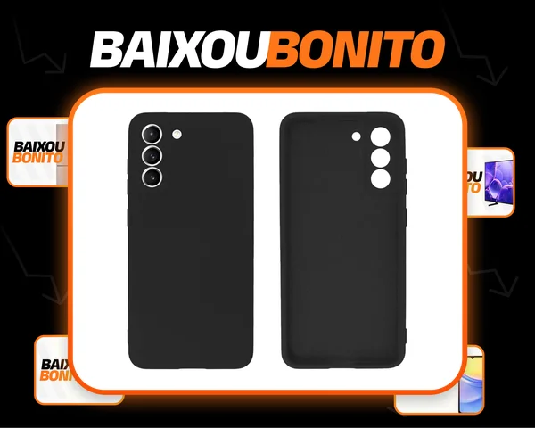 Capa Capinha Silicone Aveludada Para Samsung Galaxy S23 Cor Preto