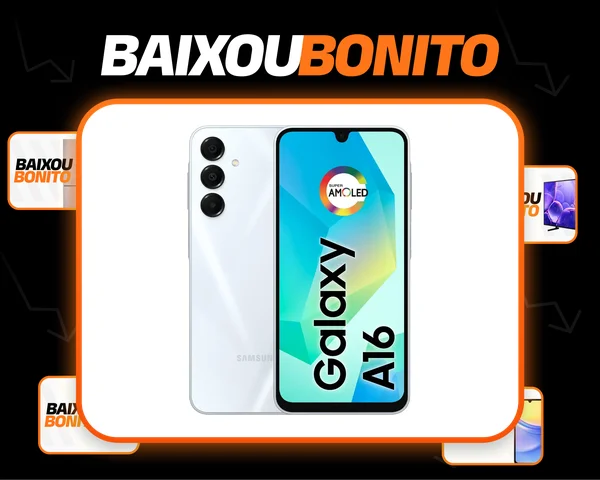 Celular Samsung Galaxy A16 128gb 4gb Ram Câmera de Até 50mp Tela 6.7 Nfc Ip54 Bateria 5000 Mah Cinza