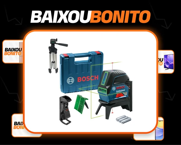 Kit Nível Laser Cruz Bosch Gcl 2-15 G 15m + Tripé