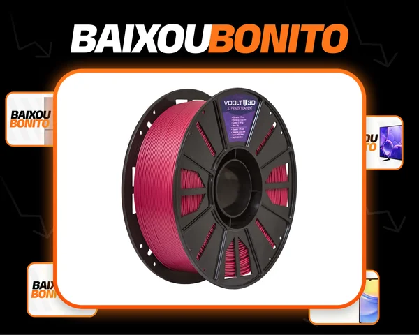 Filamento Pla Vermelho Marsala 1kg Impressão 3d 1.75mm Voolt