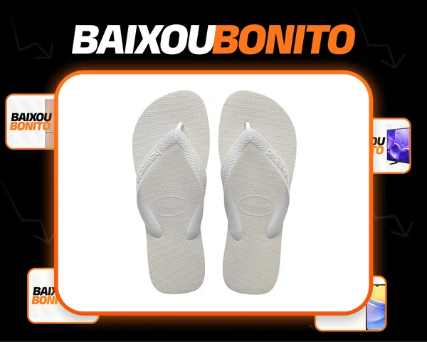 Chinelo Casual Masculino E Feminino Top Cor Branca Havaianas
