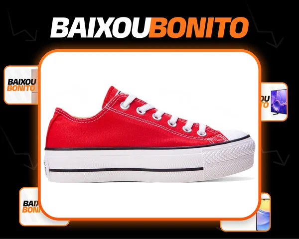 Tênis All Star Chuck Taylor Lift Cano Curto Tecido Desenho Do Tecido Liso