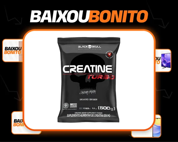 Creatina Turbo Refil 500 g Black Skull