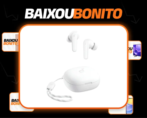 Fone De Ouvido In ear Soundcore P20i Bluetooth 5.3 Grave Potente Drivers 10mm 30h Bateria Carregamento Rápido Personalização De Som Via App Ipx5 2 Mics Ia Para Chamadas Claras Case Compacto Cor Branco