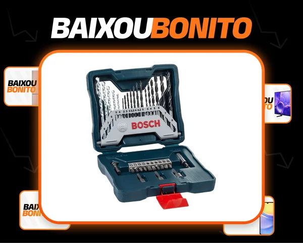 Kit De Pontas E Brocas Bosch X-line 33 Peças Com Nf