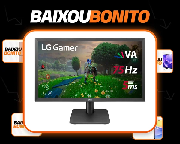 MONITOR GAMER LG 22MP410 - TELA VA DE 21.5", FHD (1920X1080), 75HZ, 5MS (GTG), HDMI, FREESYNC