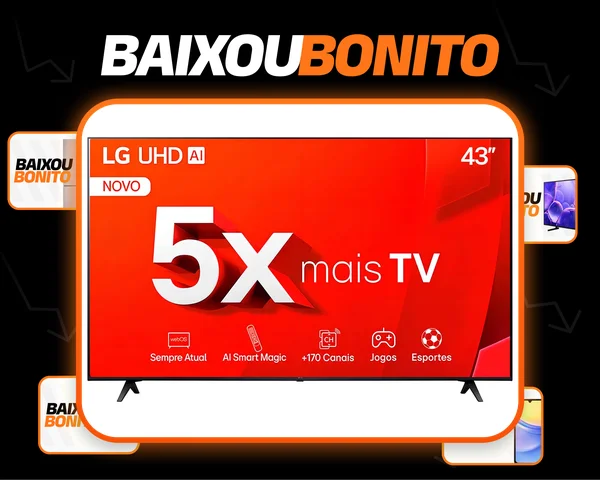 Smart Tv De 43 LG Tu801c 43tu801c0sa Com Tela Led 4k - Preto