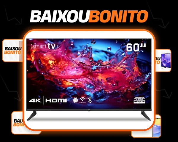 Smart Tv Hq 60 4k Tela Sem Bordas Design Slim Hqs60nkhm