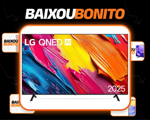 Smart TV 4K 75" LG QNED 75QNED70 Processador α7 AI Ger8 4K Super Upscaling Google Cast Alexa Integrado Controle AI Smart Magic WebOS 25