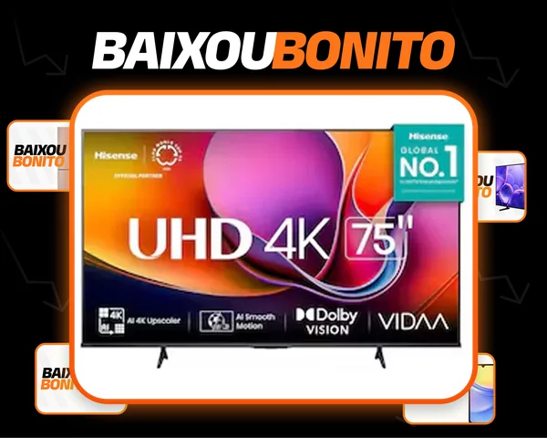 Smart Tv 75p 4k 75a6nv Dled Dts Virtualx Vidaa U9 Hisense