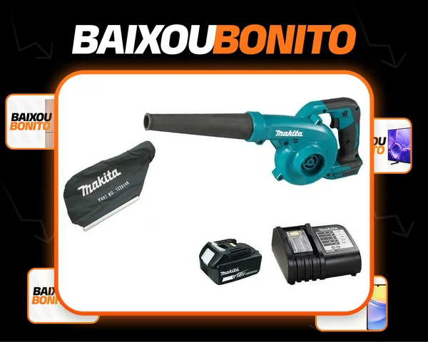 Soprador Aspirador Sem Fio Makita Dub185rt 5ah Coletor Cor Azul-turquesa