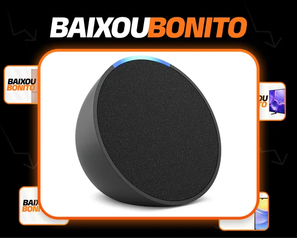 Echo Pop Smart Speaker Amazon Cor Preto C2H4R9