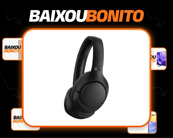 Headset Qcy H3 Anc Adaptativo Bluetooth 5.3 Multiponto 60h Cor Preto