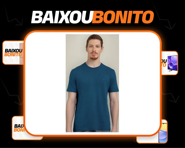 Camiseta Aramis Basic Lisa Light Icon Azul Petróleo