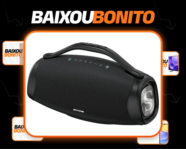Caixa de som bluetooth 200w 39000mah eq ipx6 Sabala DRa-909 cor preto