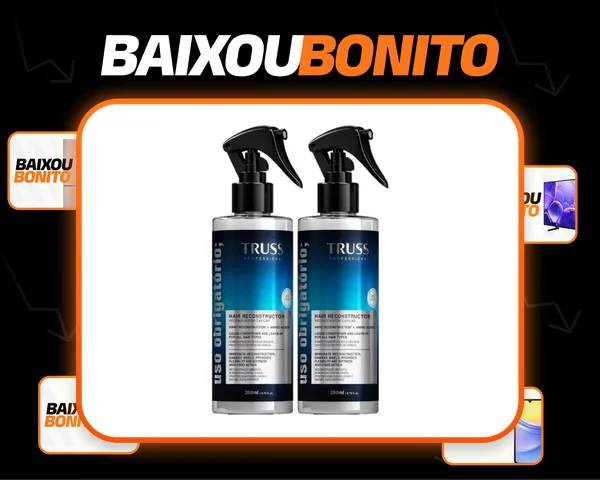 Kit 2 Uso Obrigatório 260ml Truss Profissional Protege Fios
