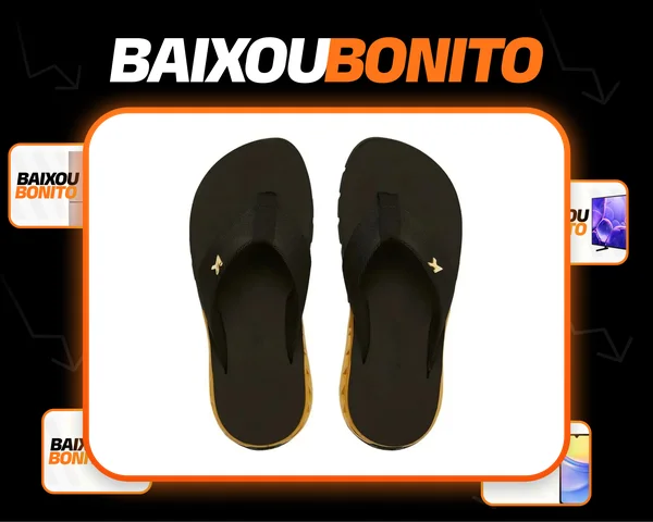 Chinelo Sandália Kenner L7 Masculino Full Preto Rakka Casual
