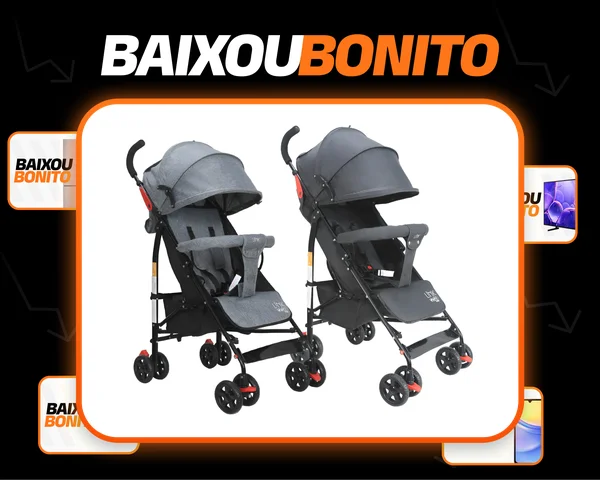 Carrinho De Bebê Guarda Chuva Modo Berço Link Maxi Baby