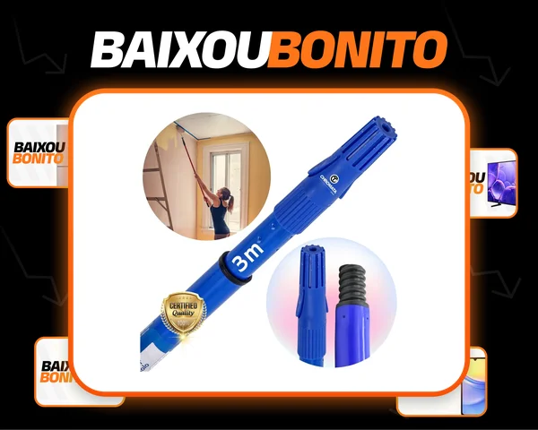 Cabo Extensor Para Pintura 3,0mt Telescópico Aço Tigre