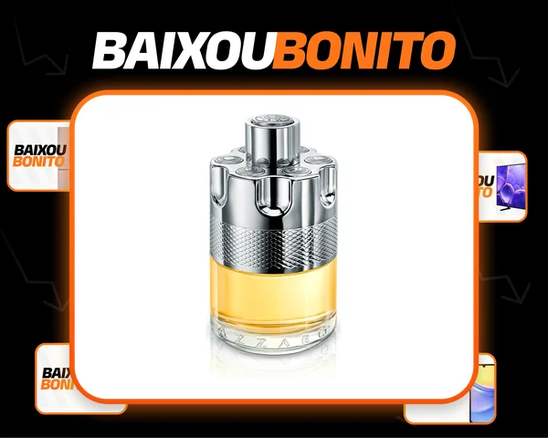 Perfume Masculino Eau de Toilette Vibrante e Ousado Fragrância Amadeirada com Limão Siciliano, Gengibre, Cardamomo da Guatelama e Vetiver Azzaro Wanted Frasco com 100ml