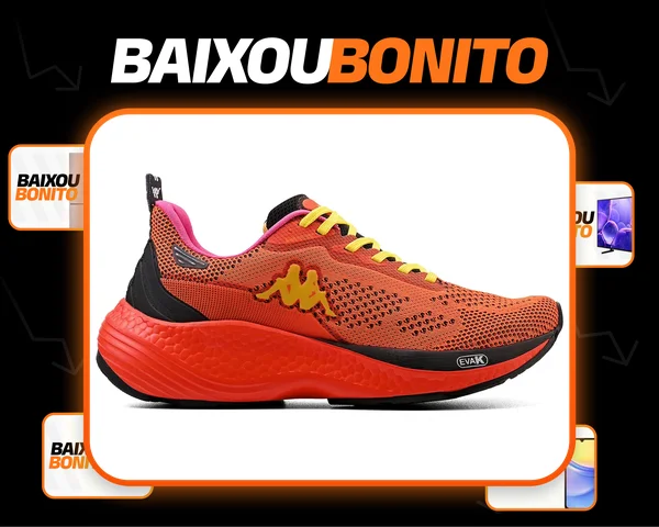 Tênis Kappa Pulse Rx Unissex Corrida Conforto