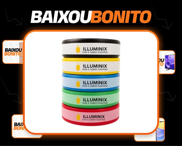 Cabo Flexivel 2,5mm Rolo Com 100 Metros 750v Fio Unipolar