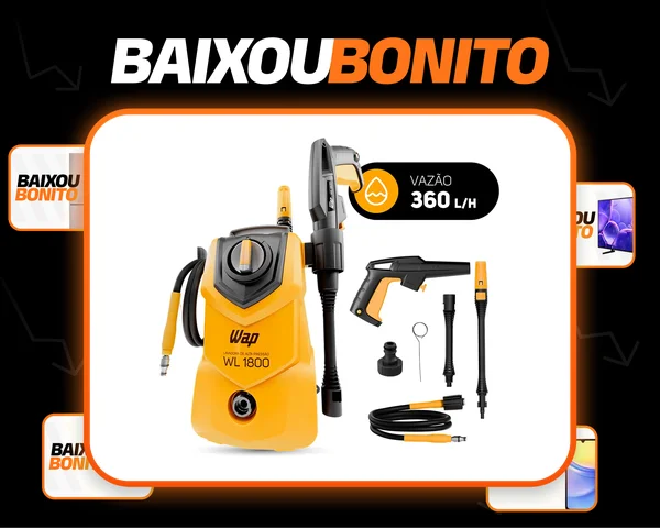 Lavadora de Alta Pressão Compacta WAP WL 1800 1400W 1500PSI 360L/h 220V